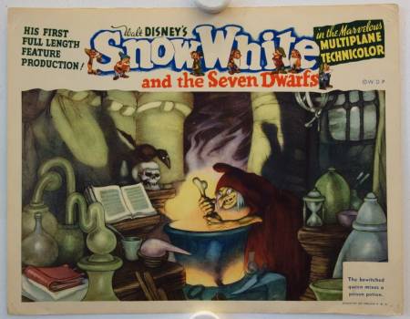 Snow White and the Seven Dwarfs original release US lobby card