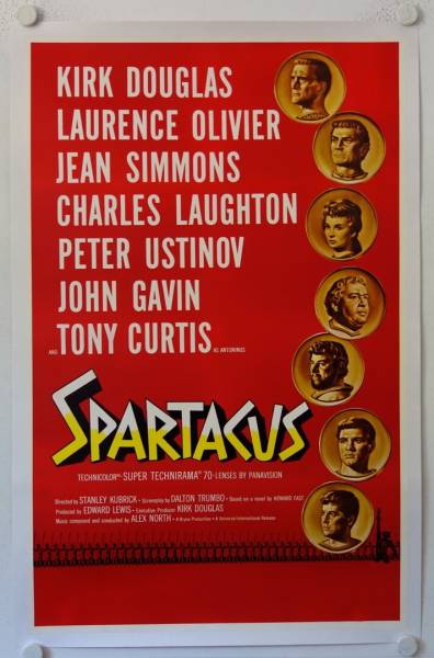 Spartacus original release US Onesheet movie poster