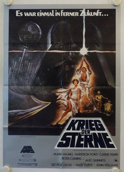 Krieg der Sterne originales deutsches Filmplakat