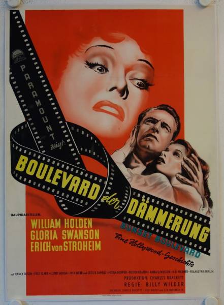 Sunset Boulevard original release german movie poster