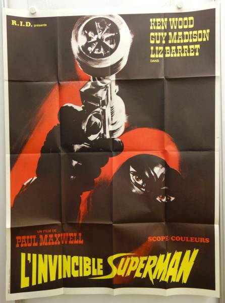 Superargo re-release large french movie poster