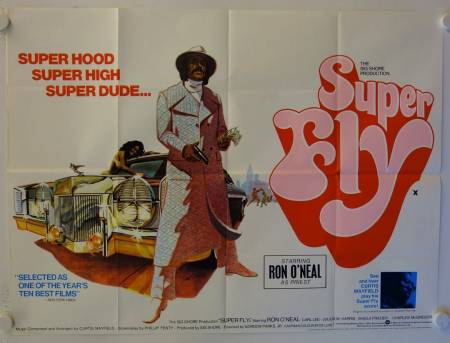 Superfly originales British Quad Filmplakat