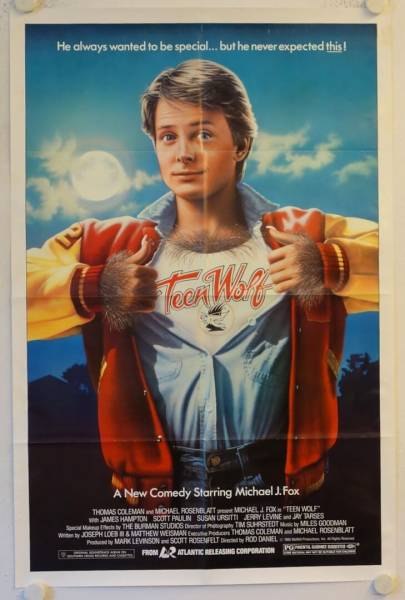 Teen Wolf original release US Onesheet movie poster