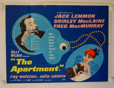 Das Apartment originales British Quad Filmplakat