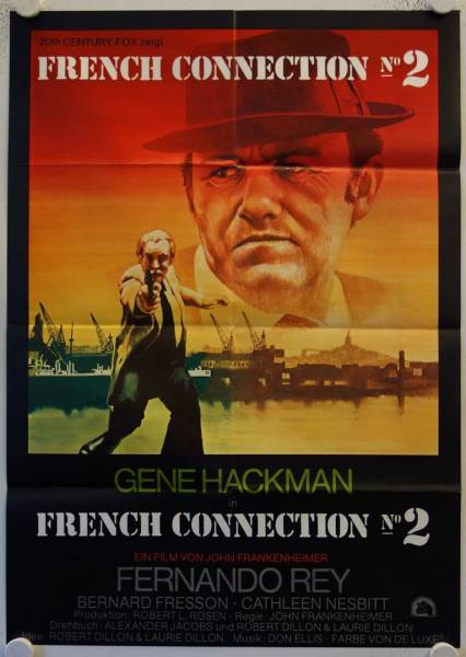 The French Connection II original release german movie poster