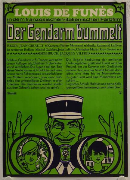 Der Gendarm bummelt originales DDR Filmplakat
