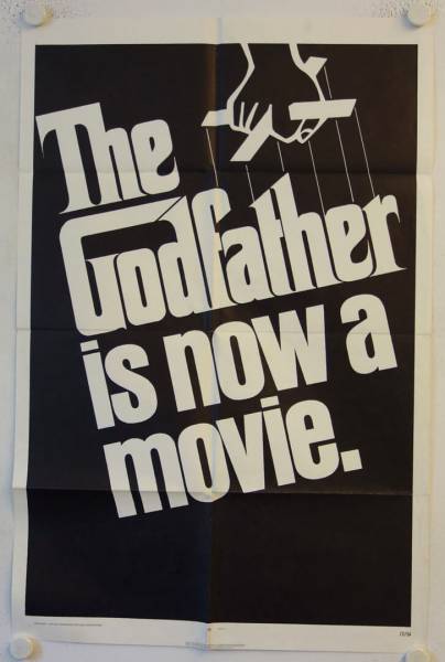 The Godfather original release US Advance Onesheet movie poster