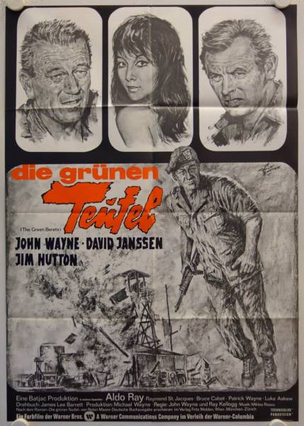 The Green Berets re-release german movie poster