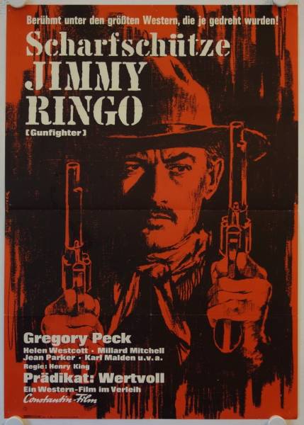 The Gunfighter re-release german movie poster