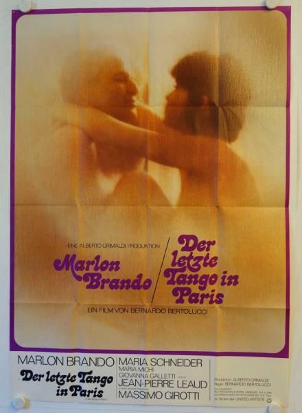 The last Tango in Paris original release german doublepanel movie poster