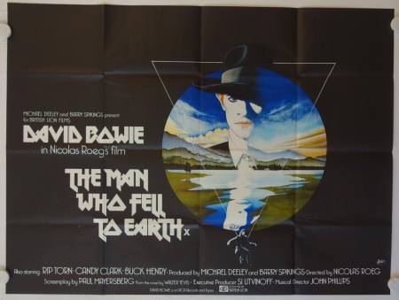 Der Mann der vom Himmel fiel originales British Quad Filmplakat