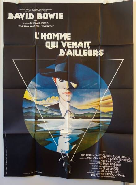 The Man who fell to Earth original release large french movie poster