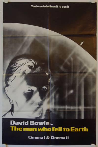 The Man who fell to Earth original release US subway advance movie poster