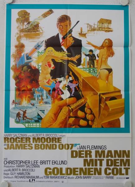 The Man with the Golden Gun re-release german movie poster