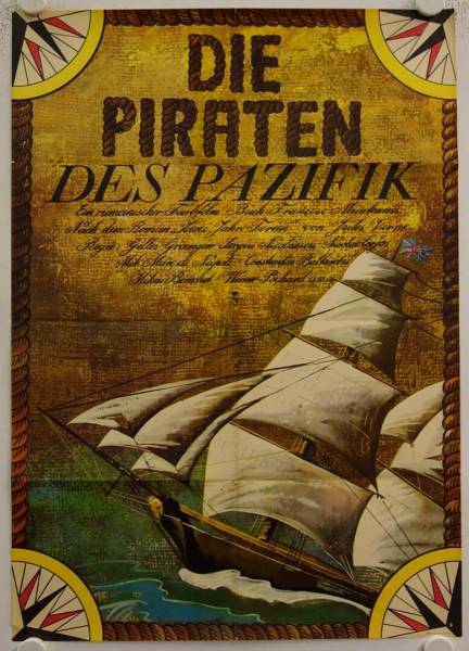 The Pirates of the Pacific original release east-german movie poster