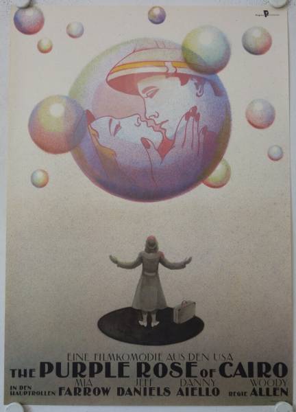 The Purple Rose of Cairo original release east-german movie poster