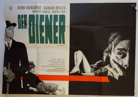 Der Diener originales deutsches A0-Filmplakat