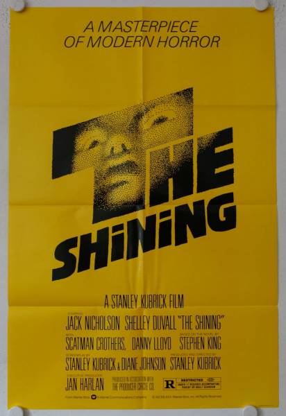The Shining original release US Onesheet movie poster