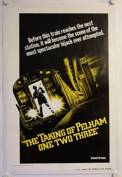 Stoppt die Todesfahrt der U-Bahn 123 originales US Onesheet Filmplakat
