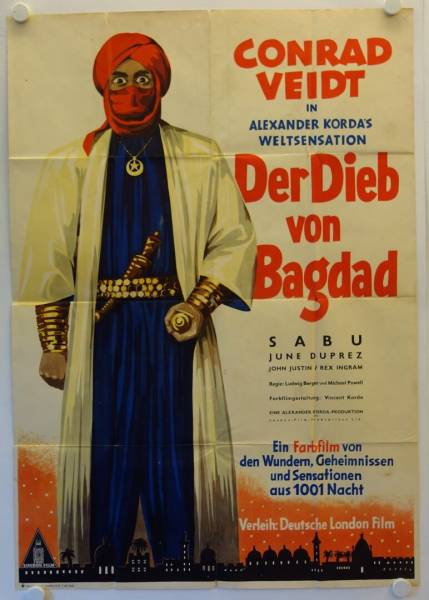 The Thief of Bagdad original release german double-panel movie poster
