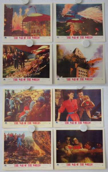 The War of the Worlds original release British Front-of-House lobby card set