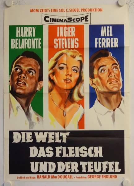 Die Welt das Fleisch und der Teufel originales deutsches Filmplakat
