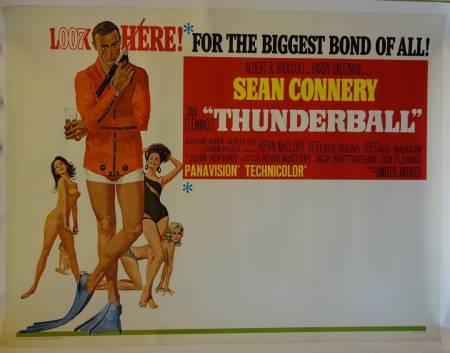 James Bond 007 - Feuerball originales US Filmplakat