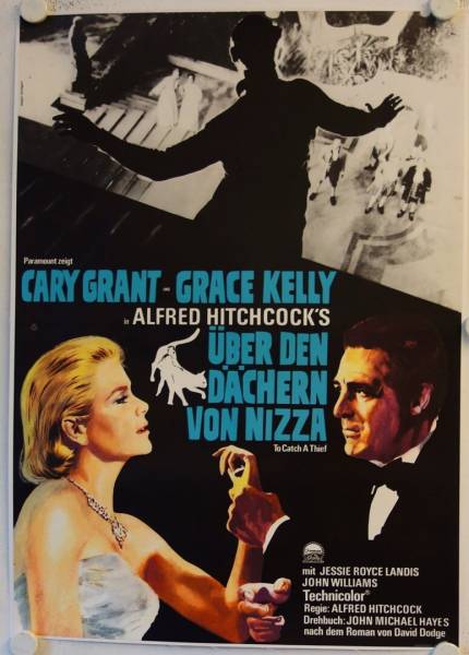 Über den Dächern von Nizza originales deutsches Filmplakat linenbacked (R61)