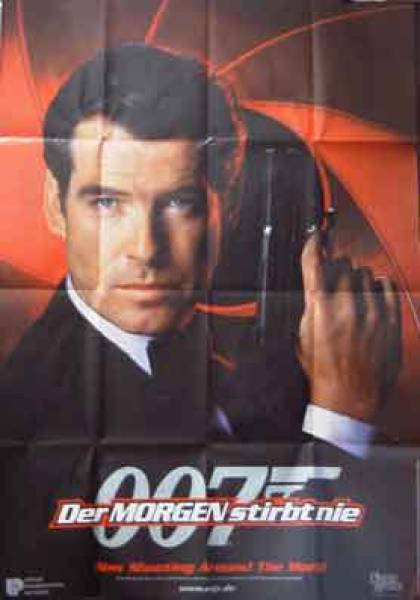Tomorrow Never Dies original release german doublepanel movie poster