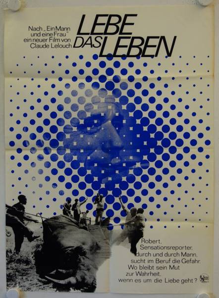 Lebe das Leben originales deutsches Filmplakat