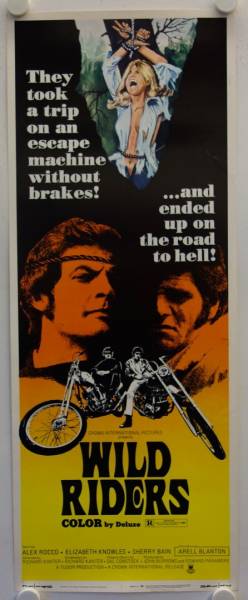Wild Riders original release US Insert movie poster