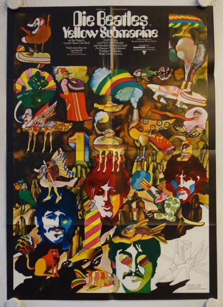Yellow Submarine originales deutsches Filmplakat