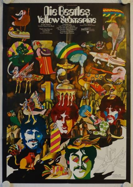 Yellow Submarine originales deutsches Filmplakat