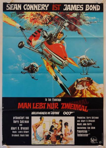 James Bond 007: Man lebt nur zweimal originales deutsches Filmplakat