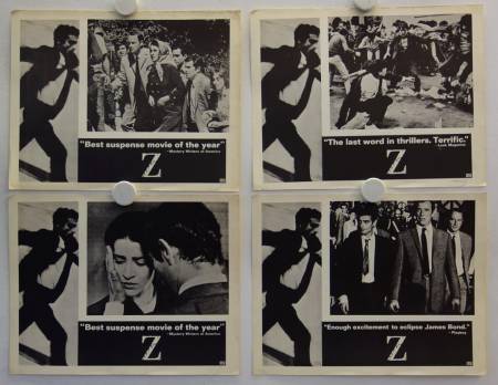 Z - Anatomie eines politischen Mordes originales US Lobby Card Set