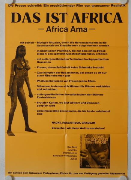 Africa Ama original release german movie poster