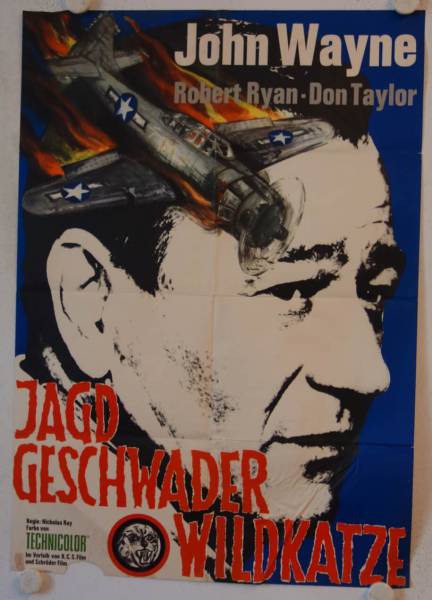 Jagdgeschwader Wildkatze originales deutsches Filmplakat (R60s)