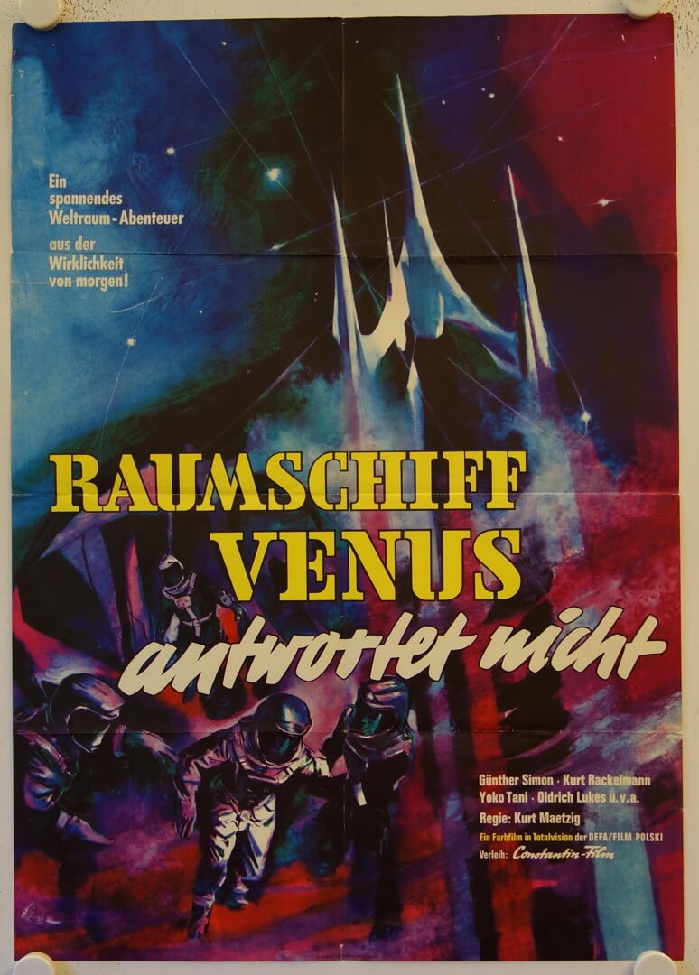 First Spaceship on Venus original release german movie poster