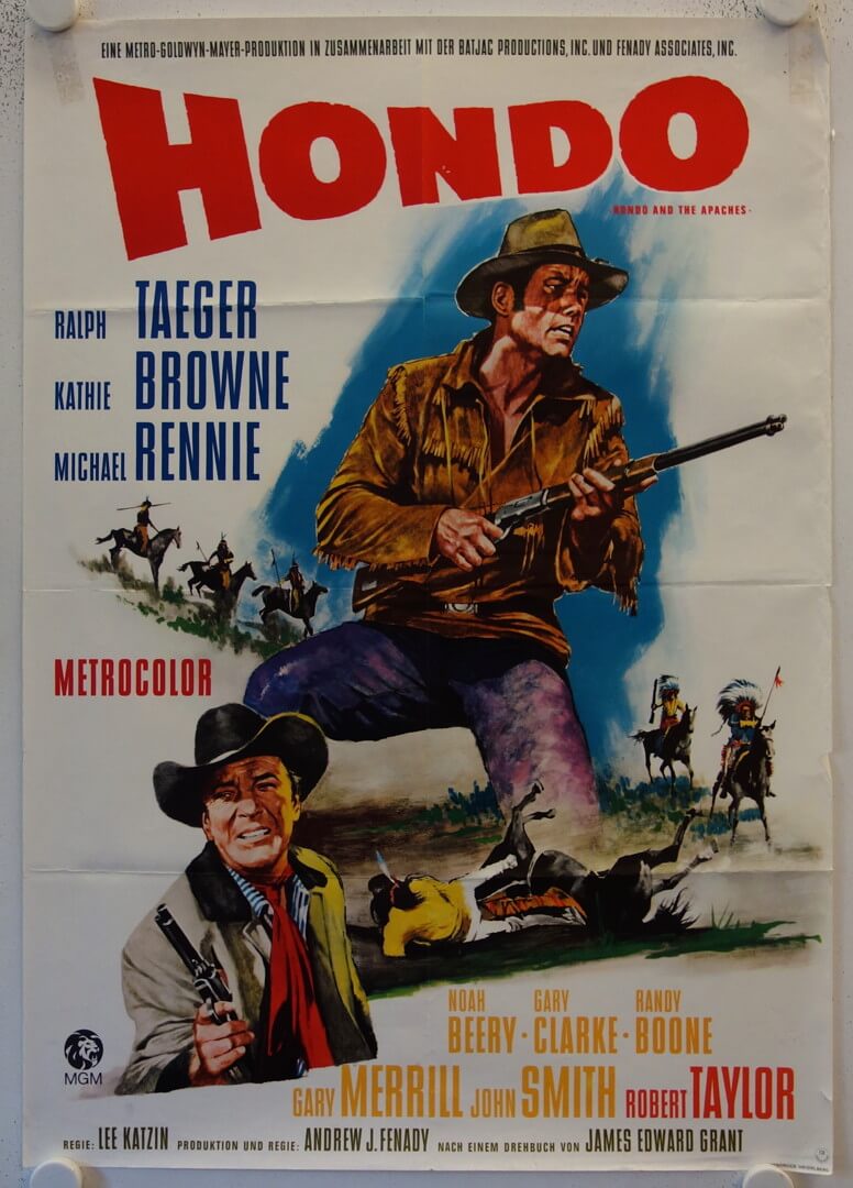 Hondo and the Apaches original release german movie poster