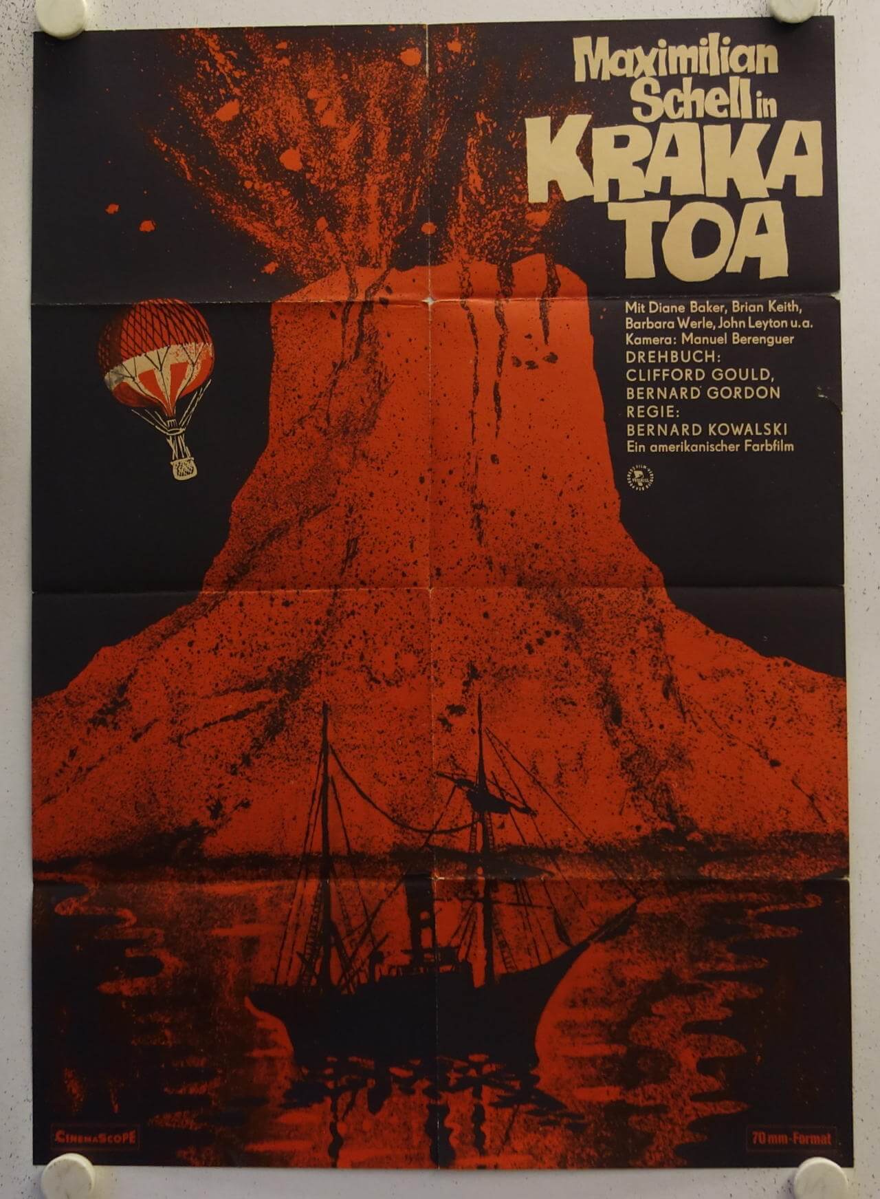 Krakatoa: East of Java original release east-german movie poster