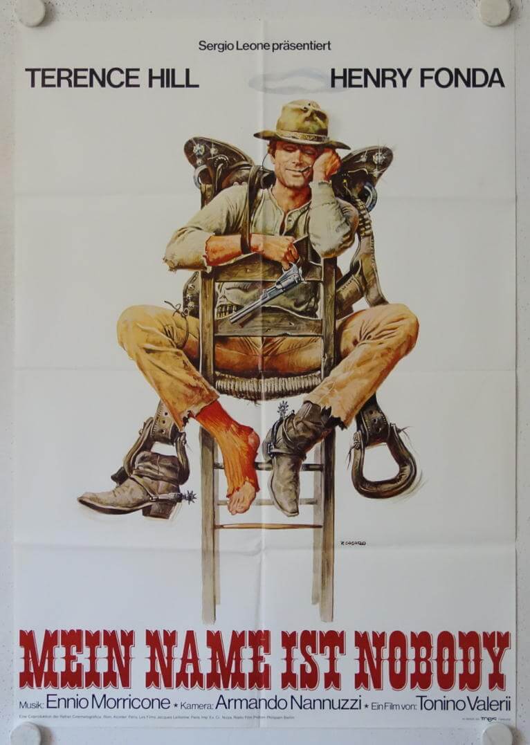 My Name Is Nobody Movie Poster – Terence Hill & Henry Fonda Cult Western, 20x30 Inches