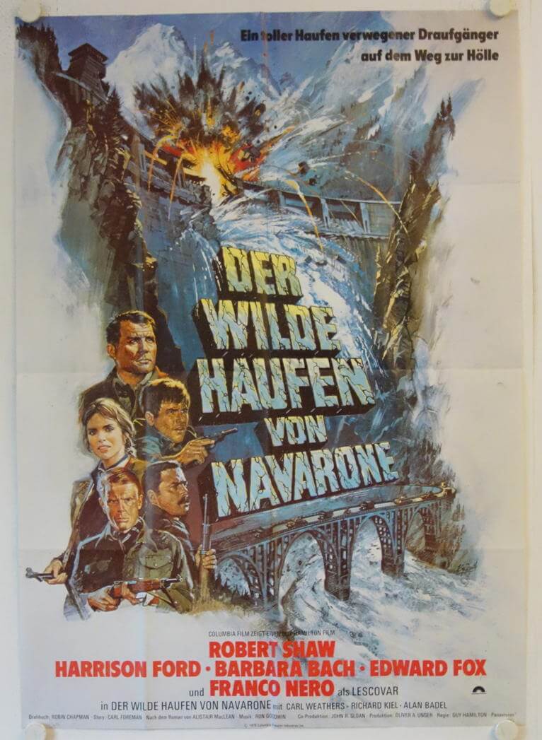 Navarone Panel Force 10 from Navarone original release german double-panel movie poster