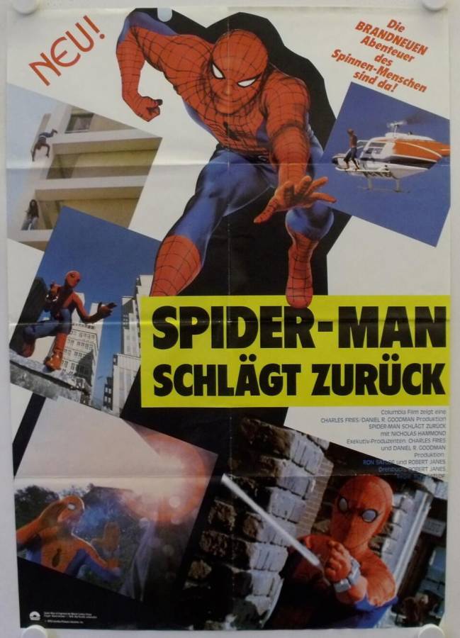 Spiderman schlägt zurück originales deutsches Filmplakat