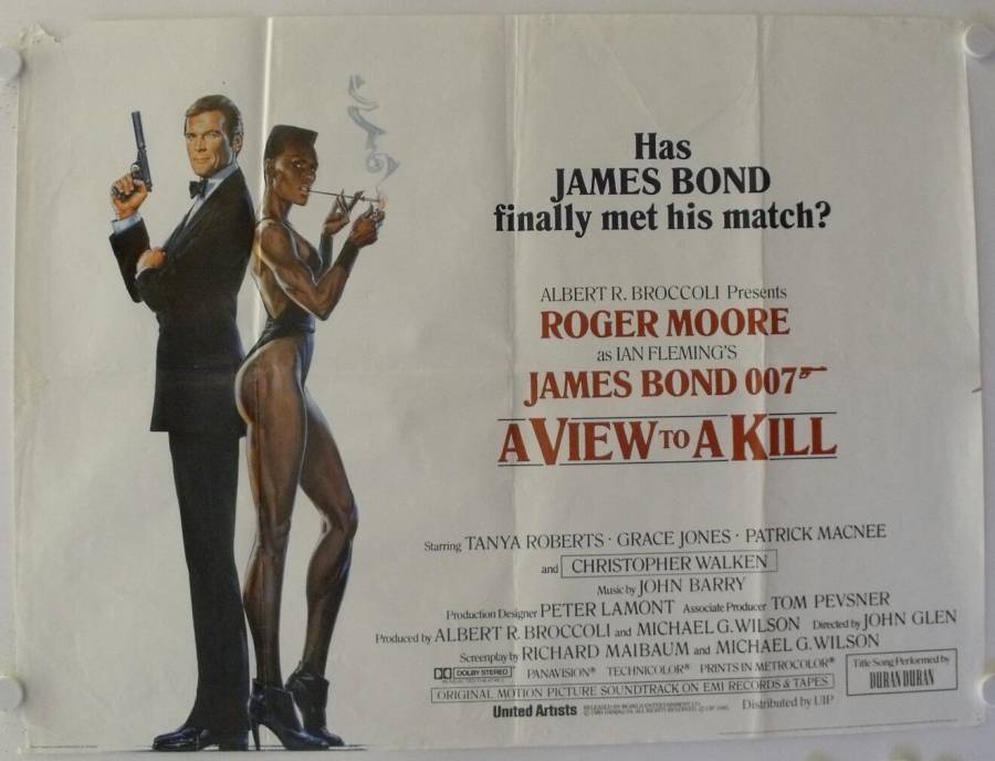 A View to a Kill original release UK Advance movie poster