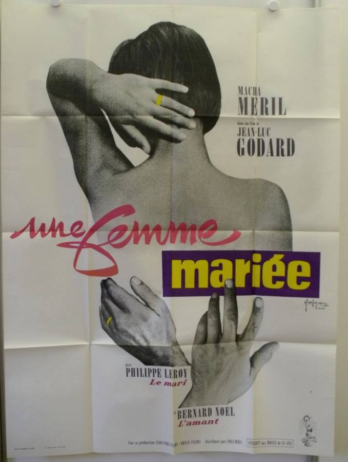 Eine verheiratete Frau originales Filmplakat aus Frankreich