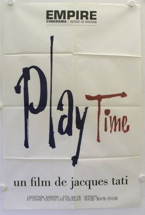 Playtime originales Filmplakat aus Frankreich