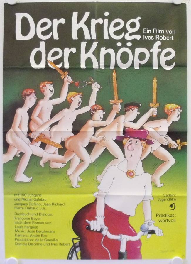 Der Krieg der Knöpfe originales deutsches Filmplakat