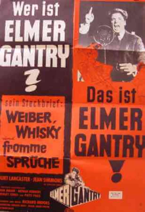 Elmer Gantry original release german movie poster