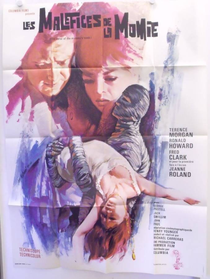 Die Rache des Pharao originales Filmplakat aus Frankreich
