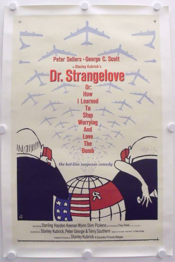 Dr. Seltsam oder wie ich lernte die Bombe zu lieben originales US Filmplakat